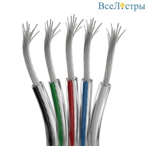 Шлейф питания Arlight ARL-18AWG-CLEAR-5Wire-CU 034965