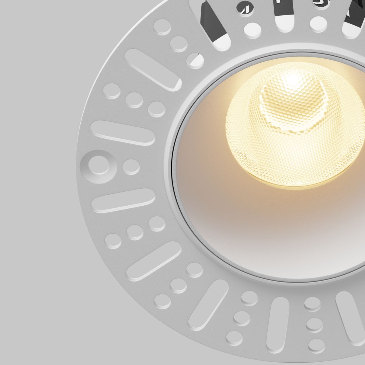 встраиваемый светильник maytoni dip dl119-10w-2.7k-trs-w