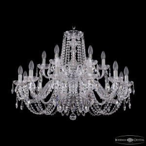 Подвесная люстра Bohemia Ivele Crystal 1402/12+6/300/2d Ni