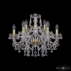 Подвесная люстра Bohemia Ivele Crystal 1409/6+3/195 G