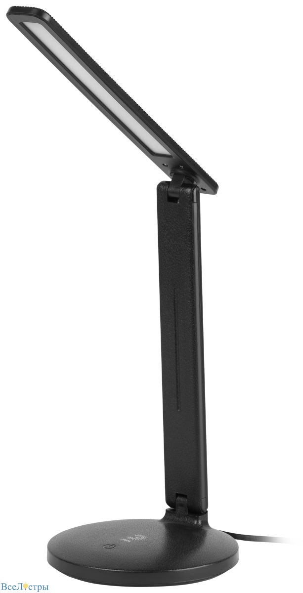 настольная лампа эра nled-526-10w-bk