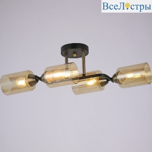 Потолочная люстра Illumico IL8148-4COU-79 BK BR Bice
