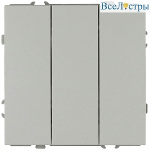 Выключатель Эра Galaxy 15-1107-03 тройной 10АХ-250В IP20 алюминий Б0070718