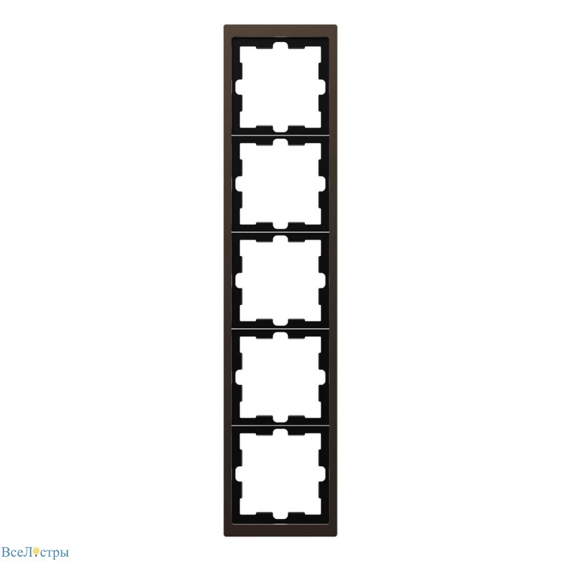 рамка 5-постовая schneider electric merten d-life mtn4050-6552