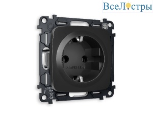 Комплект механизма розетки с/з на винтовых зажимах Ambrella Volt Omega MO806010