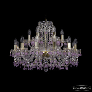Подвесная люстра Bohemia Ivele Crystal 1410/12+6/240 G V7010