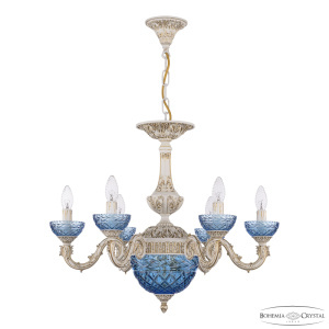Подвесная люстра Bohemia Ivele Crystal AL79101P/6/175 WMG P Aquamarine/M-1F