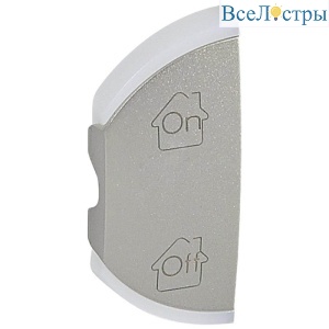 Клавиша левая Legrand Celiane GEN/ON/OFF титановая 068455