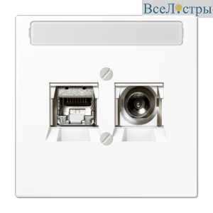 Розетка Smart TV Jung MMDLS4521WW