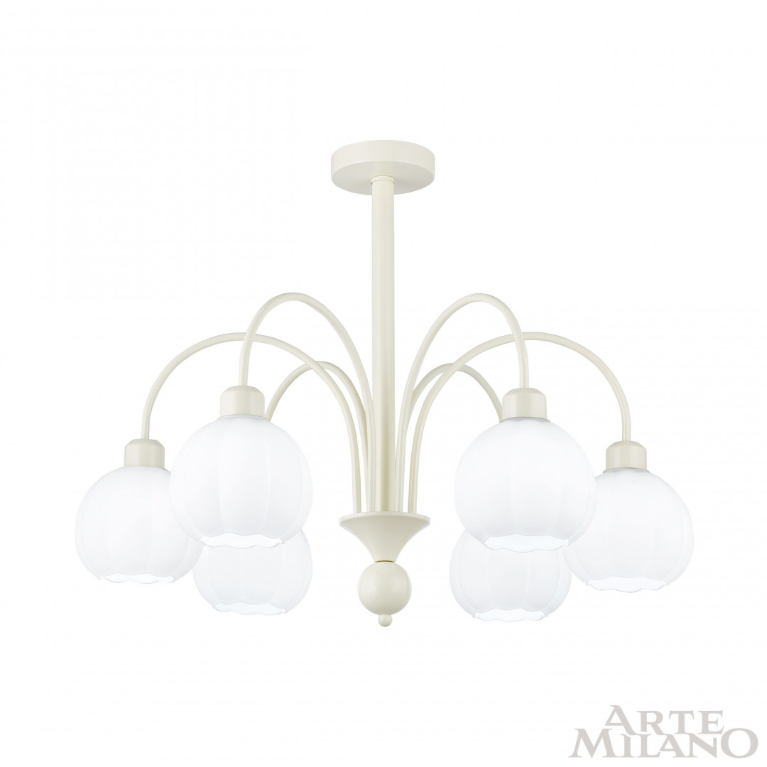 люстра на штанге arte milano napoli 315066/d680/6 iv