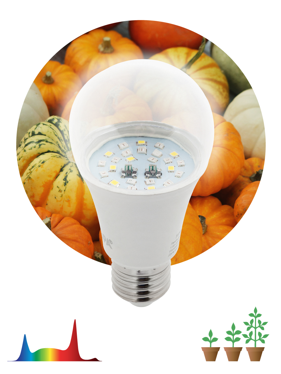 фитолампа для растений эра fito-11w-ra90-e27 б0050603