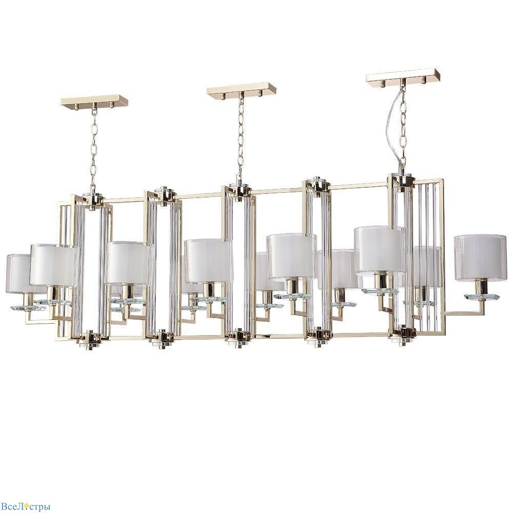 подвесная люстра crystal lux nicolas sp12 l1600 gold/white