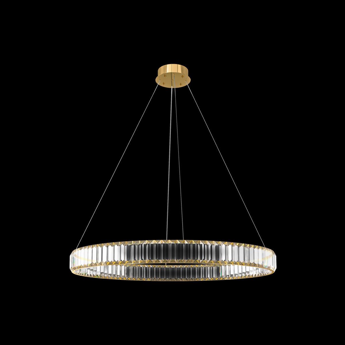 подвесной светодиодный светильник loft it crystal ring 10135/800 gold