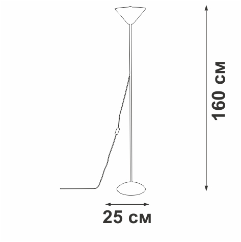 торшер vitaluce v2841-0/1p