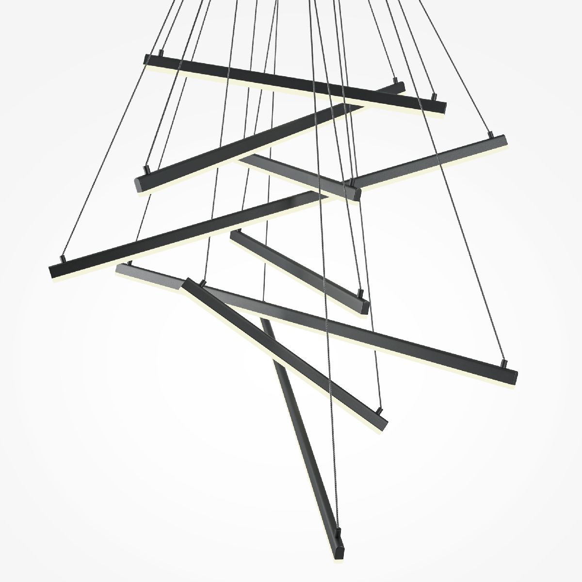 каскадная люстра maytoni line mod016pl-l96bk