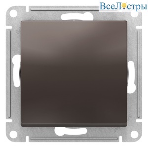 Выключатель одноклавишный проходной Schneider Electric Atlas Design ATN000661