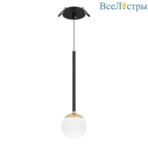 Подвесной светильник Arlight SP-BEADS-HANG-BUILT-T-R100-8W Warm3000 (BK-GD, 180 deg, 230V) 056420