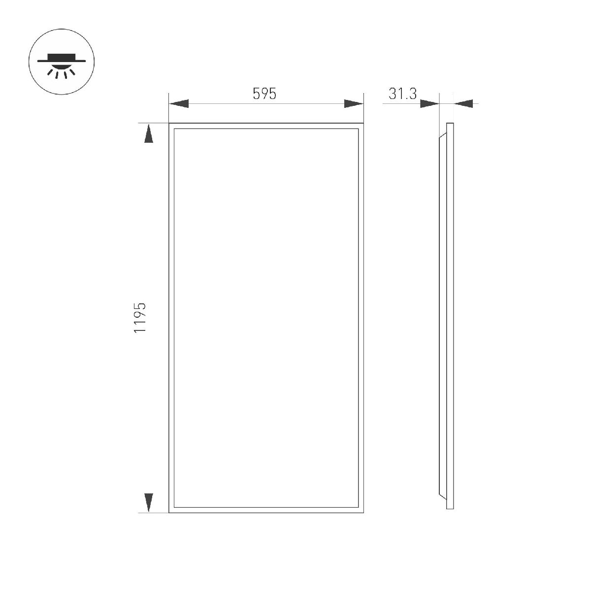 панель светодиодная arlight dl-titan-s600x1200-60w day4000 052815