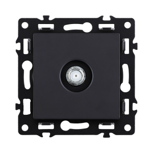 Розетка TV, черный Kollinger Asthetik AS-020BK
