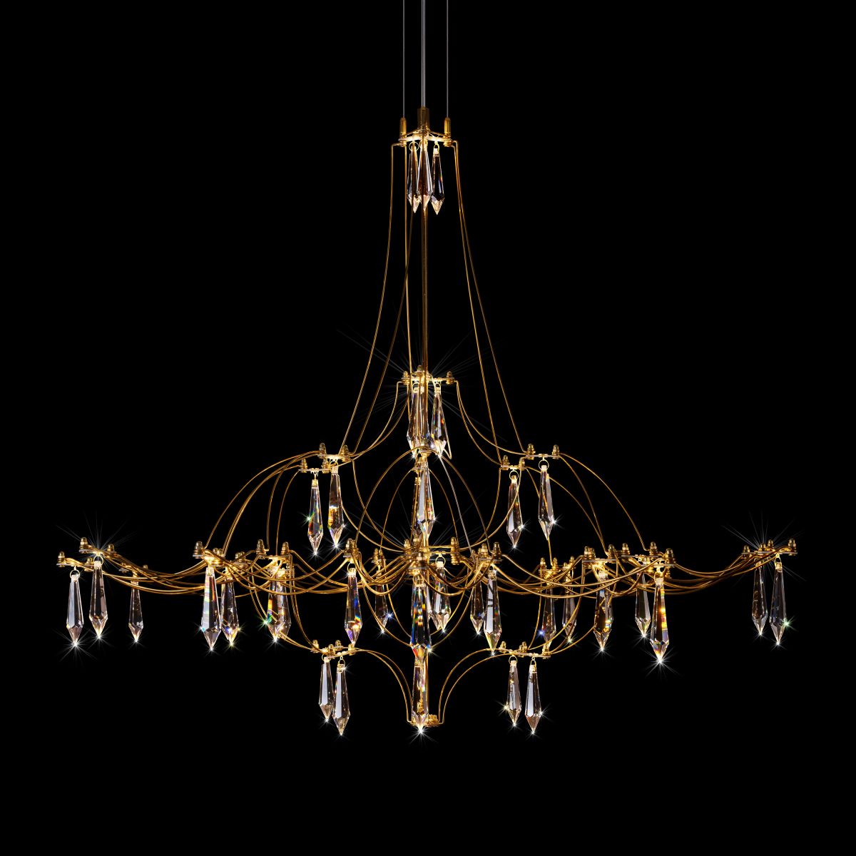 подвесная люстра loft it mira 10588/800 gold asfour