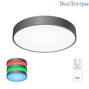 Потолочный светодиодный светильник с пультом ДУ Citilux Купер RGB Черный CL72470G1