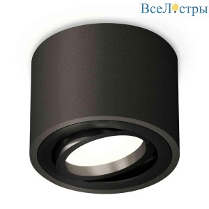 Комплект накладного светильника Ambrella light Techno Spot XS7511002 SBK/PBK черный песок/черный полированный (C7511, N7002)