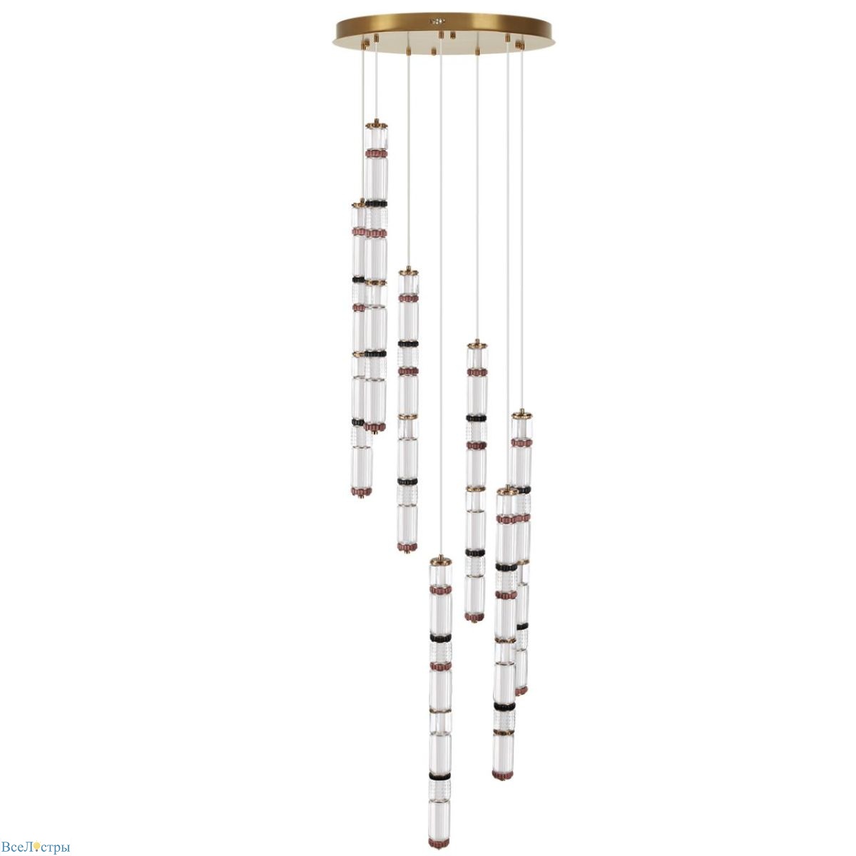 каскадная люстра odeon light l-vision collier 5455/210l