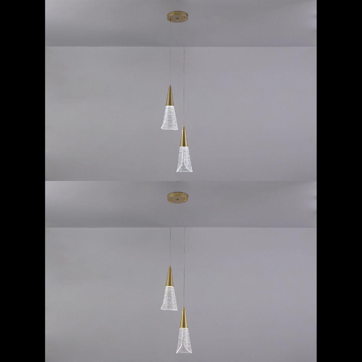 подвесной светильник natali kovaltseva triangle led lamps 81117/2c