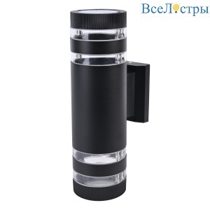 Уличный настенный светильник Uniel UUL-S20A 2x60W/E27 IP65 BLACK UL-00012921
