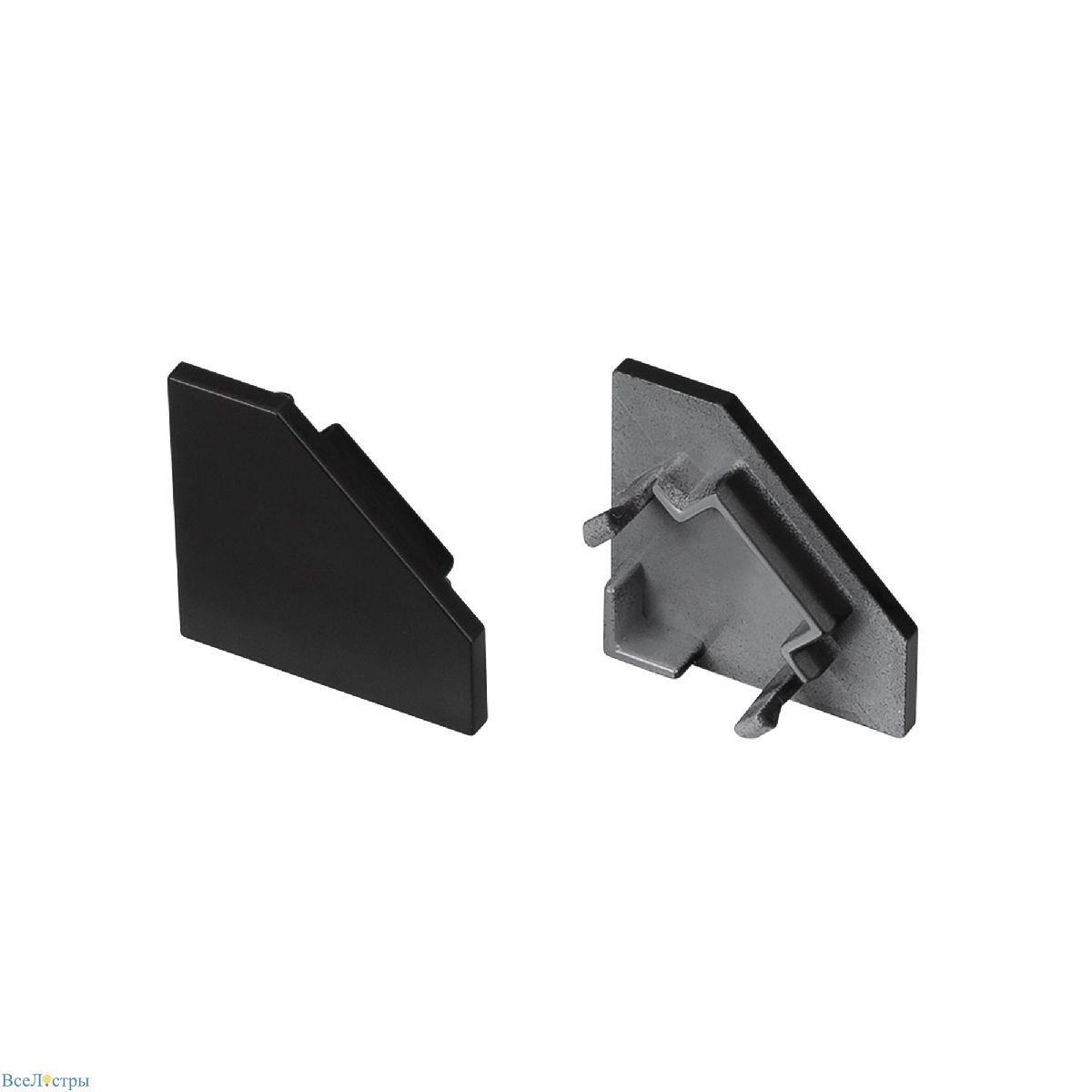 заглушка глухая arlight sl-kant-h18 flat black 049431