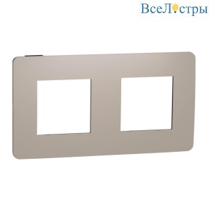 Рамка 2-постовая Schneider Electric Unica New NU280428
