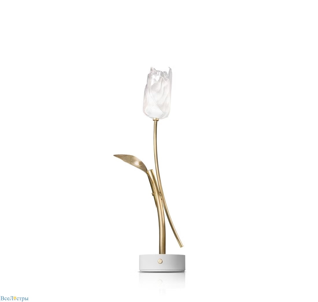 настольная лампа tulip battery white