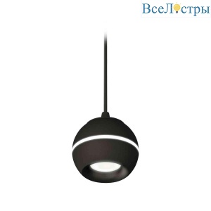 Комплект подвесного светильника Ambrella light Techno Spot XP1102001 SBK/PBK черный песок/черный полированный (A2302, C1102, N7011)