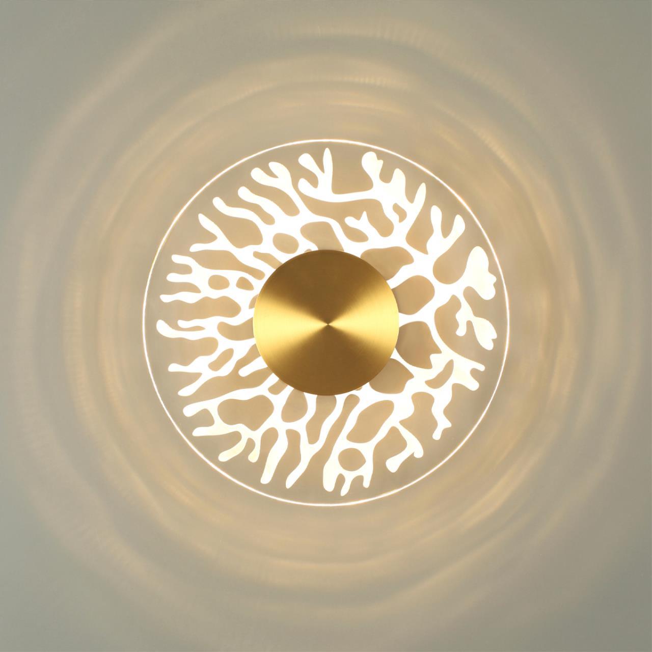 настенный светодиодный светильник odeon light midcent solaris 6627/9wl