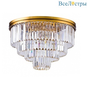 Потолочная люстра Delight 1920s Odeon 9513C/600R gold/clear