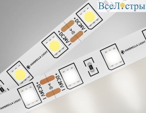 Светодиодная лента Ambrella Light Illumination 24В 5050 14,4Вт/м 3000K 5м IP20 GS4002