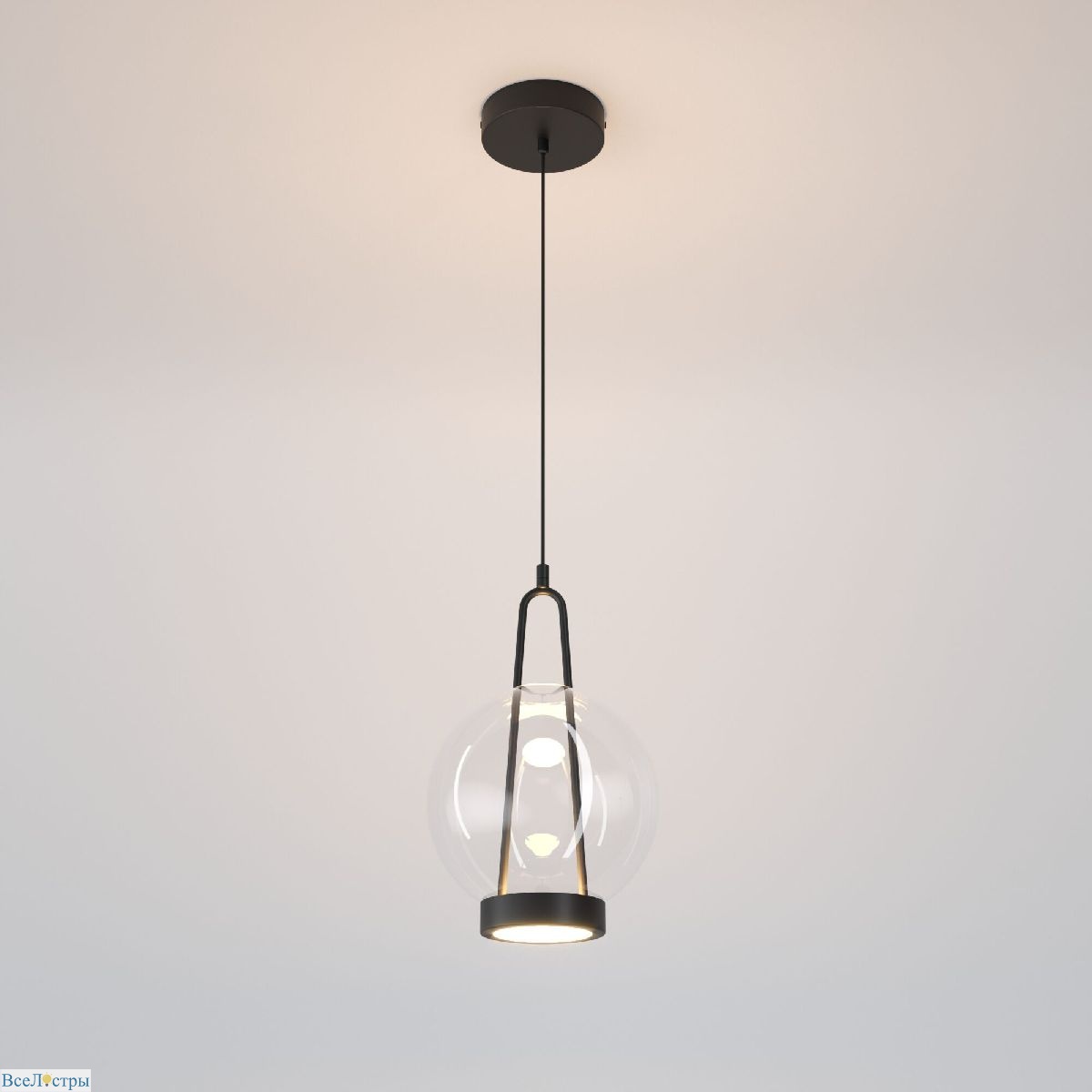подвесной светильник eurosvet frasco 50267/1 led черный a069346