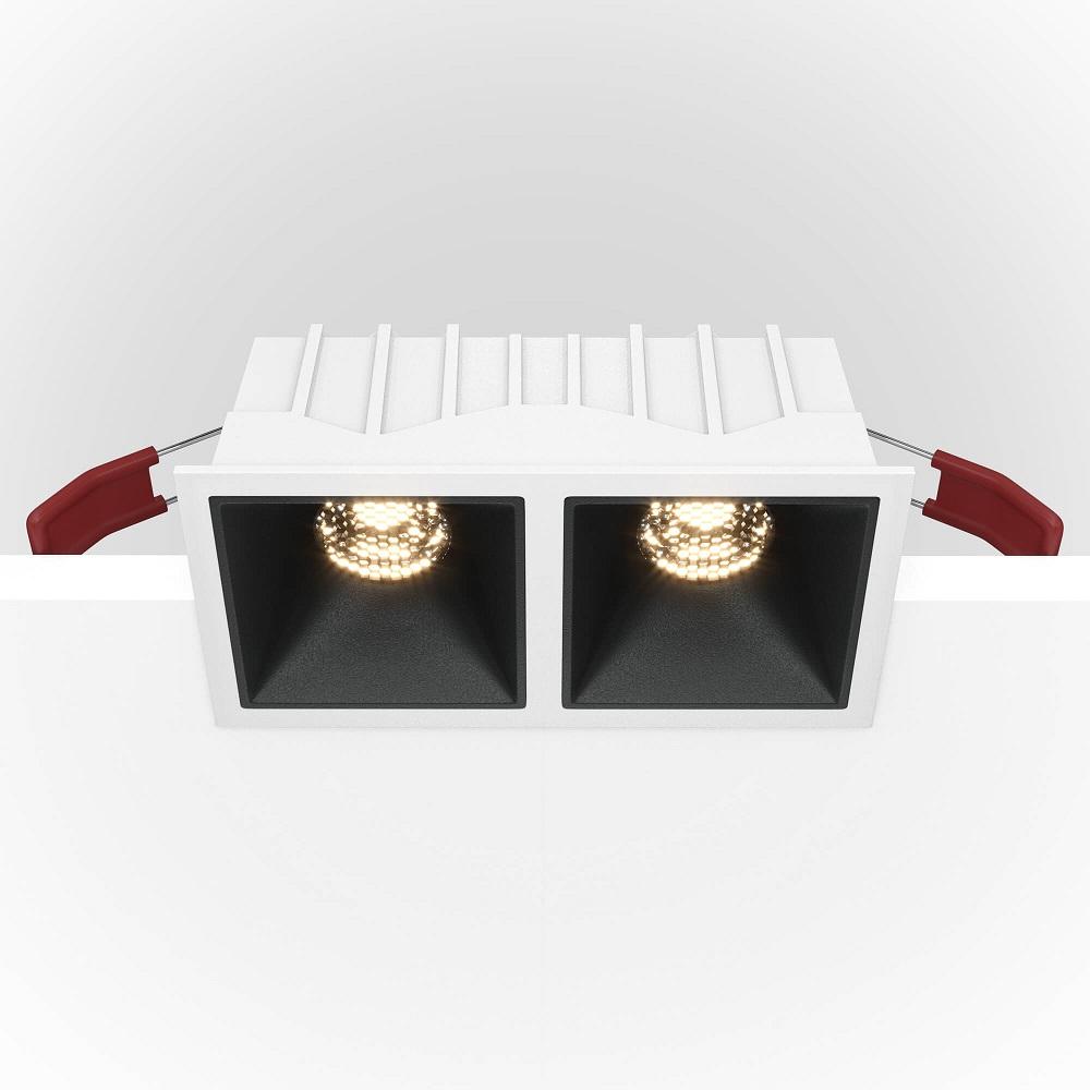 встраиваемый светильник maytoni alfa led dl043-02-10w4k-sq-wb