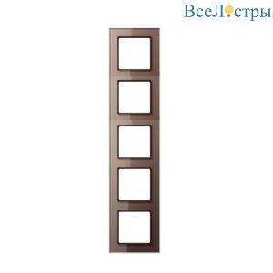 Рамка пятиместная Jung AC585GLMO