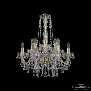 Подвесная люстра Bohemia Ivele Crystal 1409/6+3/195/h-63 G