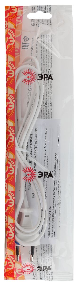 шнур для бра эра ux-шввп-1,8m-w б0044069
