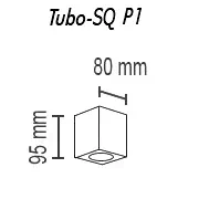 накладной светильник topdecor tubo8 sq p1 27