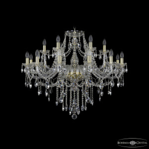 Подвесная люстра Bohemia Ivele Crystal 1415/12+6/360 G