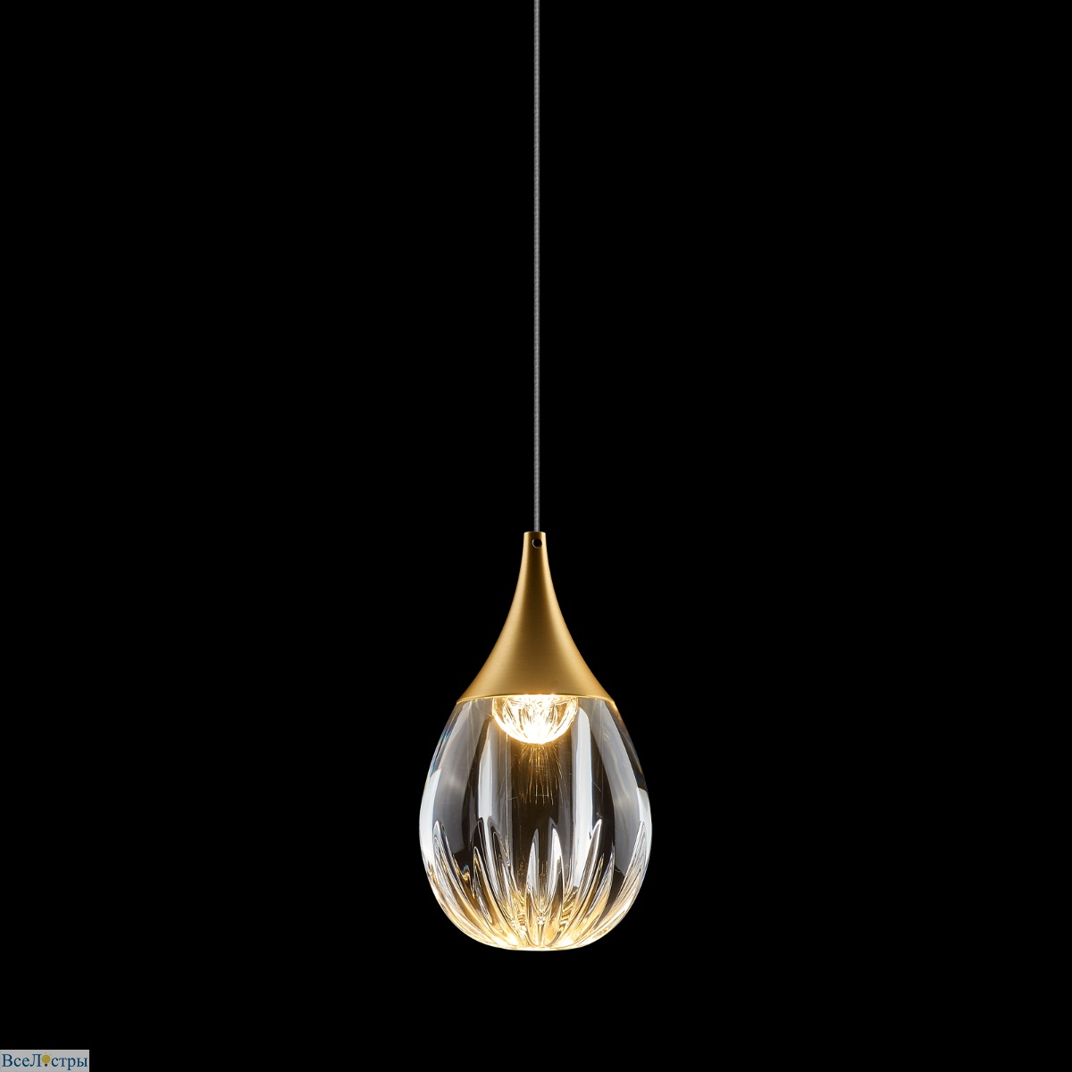 подвесной светильник delight collection stilla md24001004-1a gold/clear