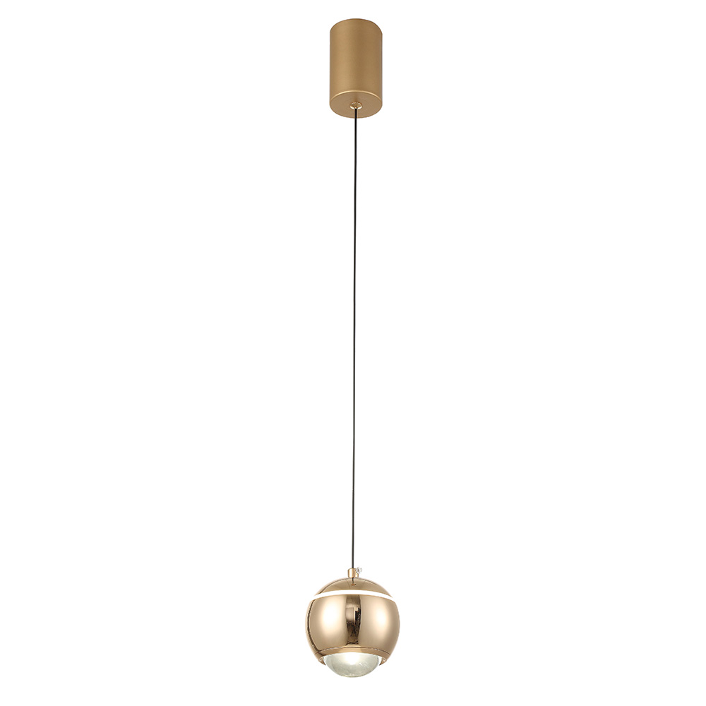 подвесной светильник crystal lux caro sp led gold