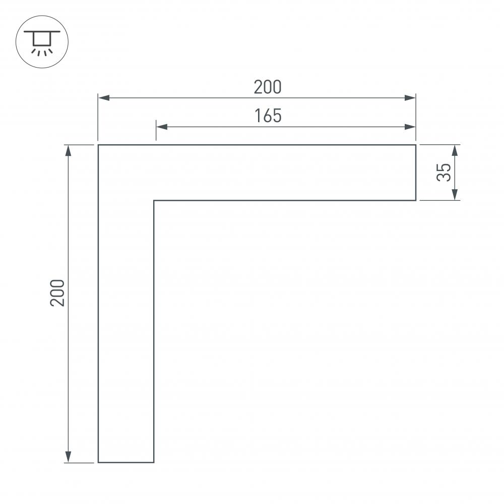 соединитель профиля arlight sl-line 030114
