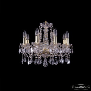 Подвесная люстра Bohemia Ivele Crystal 1413/8/165 G Leafs