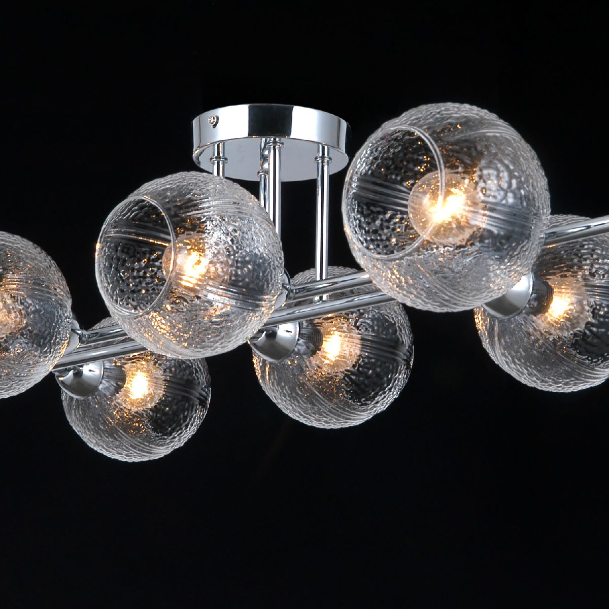 потолочная люстра illumico il0701-8csq-24 cr aries