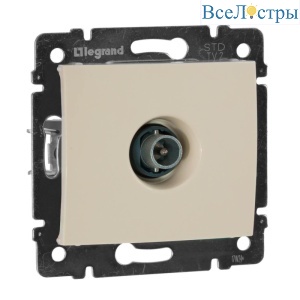 Розетка TV оконечная Legrand Valena слоновая кость 774330