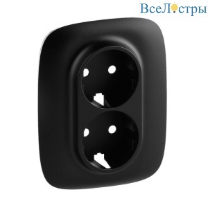 Лицевая панель Legrand Valena Allure розетки с/з антрацит 754958